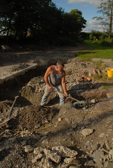 Laying Groundwork for the Extension — photograph 2